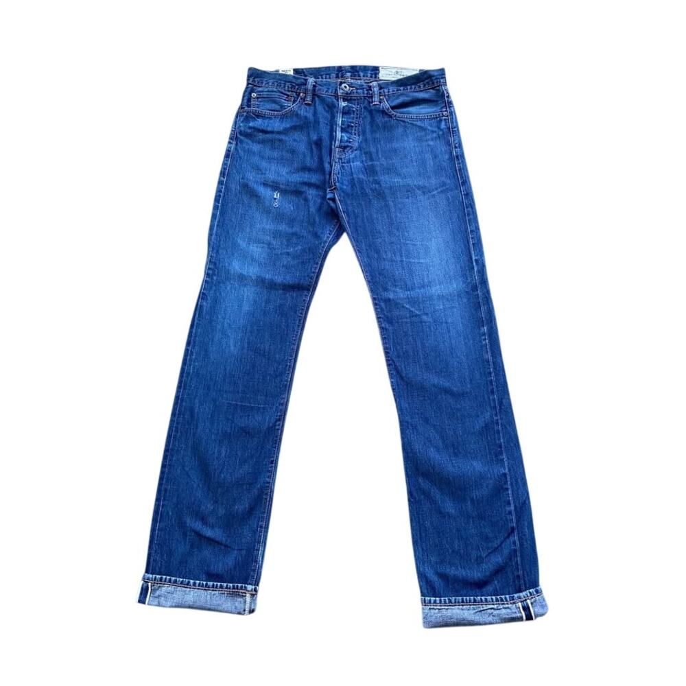 Premium Japanese RGT Selvedge Blue Denim Jeans Made in USA 34